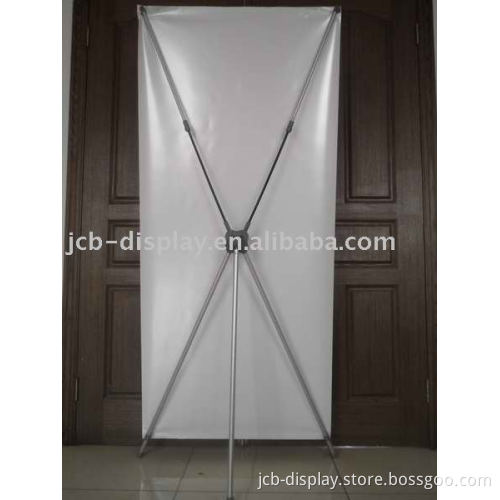 aluminum portable sliver X rack X banner